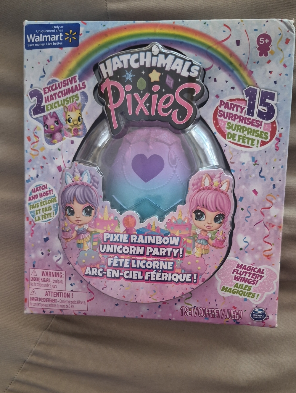 Hatchimals Pixies Pixie Rainbow Unicorn Party Egg Walmart Exclusive